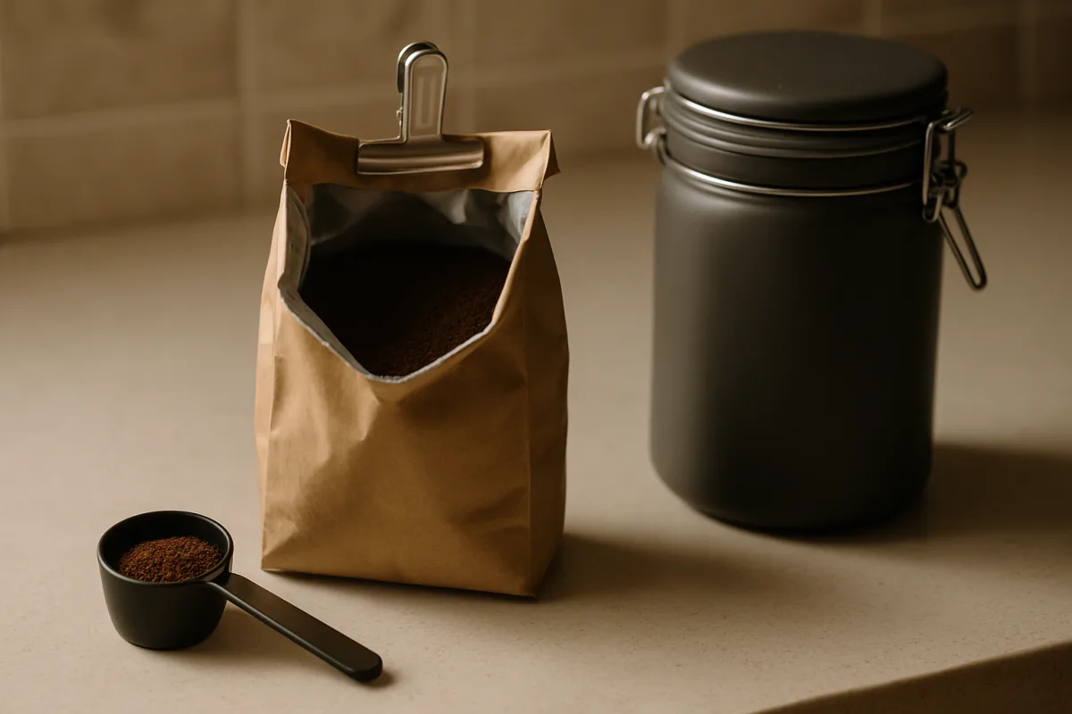 Caffè macinato aperto: come conservarlo tra un utilizzo e l'altro