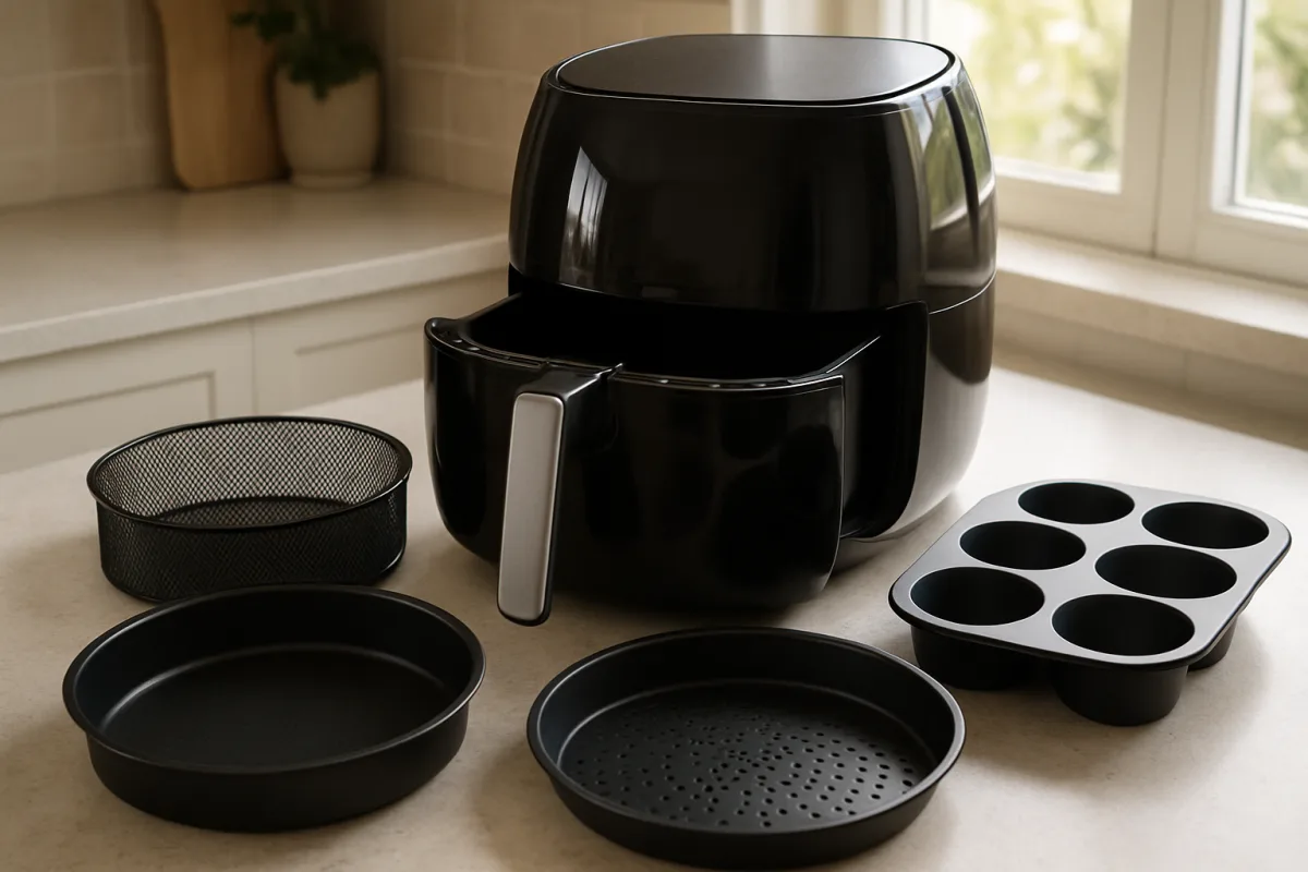 Friggitrice ad aria: materiali e accessori utili