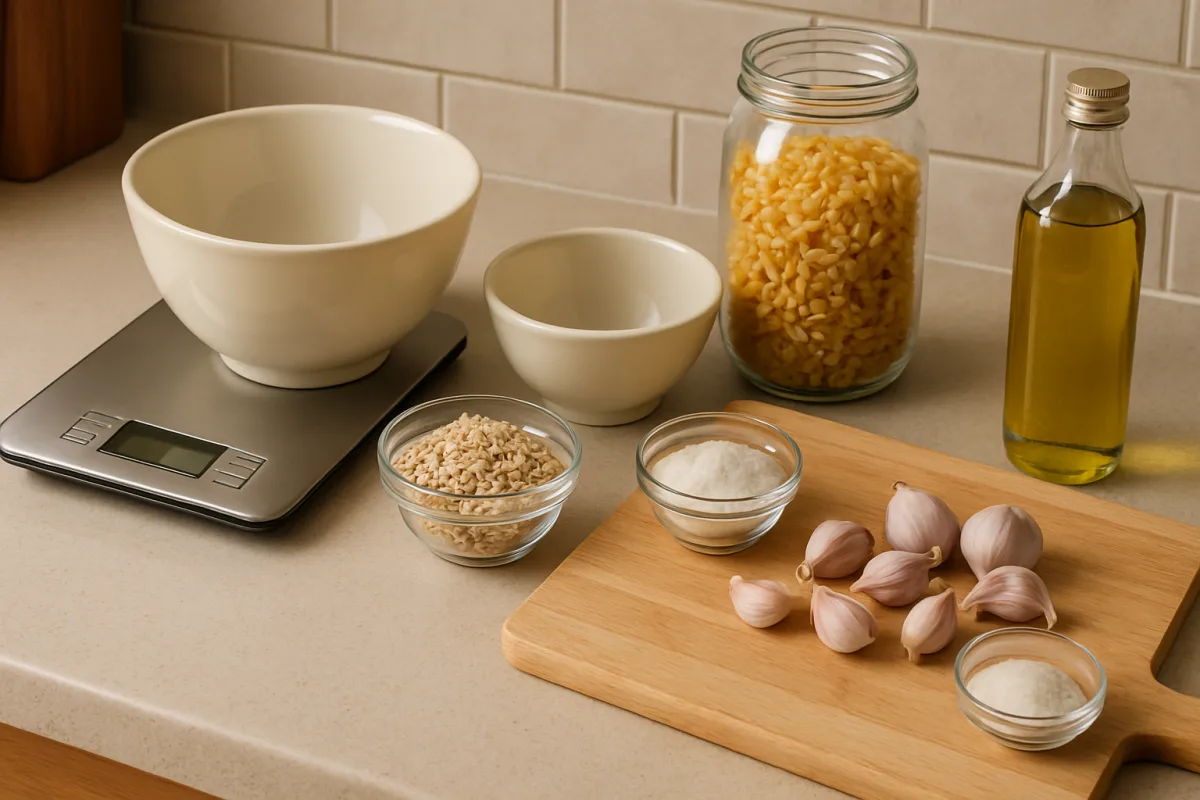 Prima di iniziare una ricetta: come organizzare ingredienti e utensili sul piano di lavoro