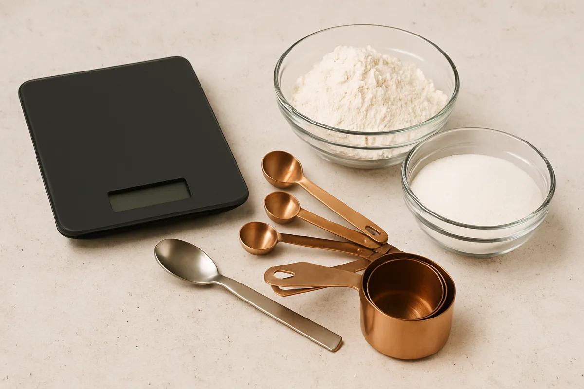 Tazze, cucchiai e grammi nelle ricette: perché peso e volume non sono intercambiabili
